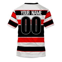 Gold Coast Seagulls Custom Name Number 90s Away Jersey Vintage T-Shirt