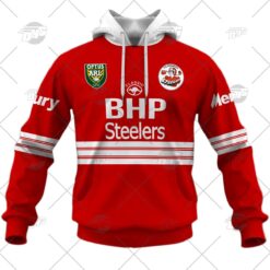 Illawarra Steelers Custom Name Number 1997 Vintage Retro Jersey Pullover Hoodie