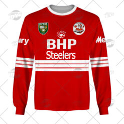 Illawarra Steelers Custom Name Number 1997 Vintage Retro Jersey Sweatshirt