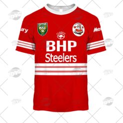 Illawarra Steelers Custom Name Number 1997 Vintage Retro Jersey T-Shirt