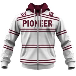 Manly Sea Eagles Custom Name Number 1976 Retro Throwback Vintage Jersey Zip Up Hoodie