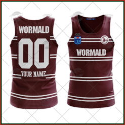 Manly Sea Eagles Custom Name Number 1987 Vintage Retro Jersey Tank Top