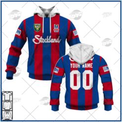 Newcastle Knights Custom Name Number 1997 Vintage Retro Heritage Jersey Pullover Hoodie