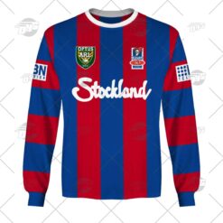 Newcastle Knights Custom Name Number 1997 Vintage Retro Heritage Jersey Sweatshirt