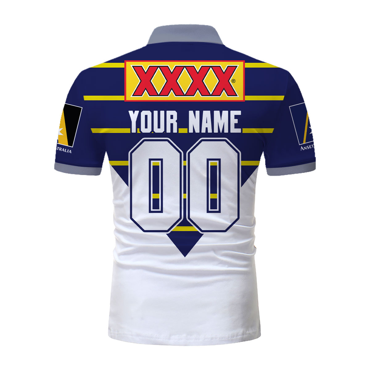 North Queensland Cowboys Custom Name Number 1997 Super League Vintage Retro Jersey Polo Shirt North Queensland Cowboys Custom Name Number 1997 Super League Vintage Retro Jersey Polo Shirt