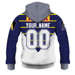 North Queensland Cowboys Custom Name Number 1997 Super League Vintage Retro Jersey Zip Up Hoodie