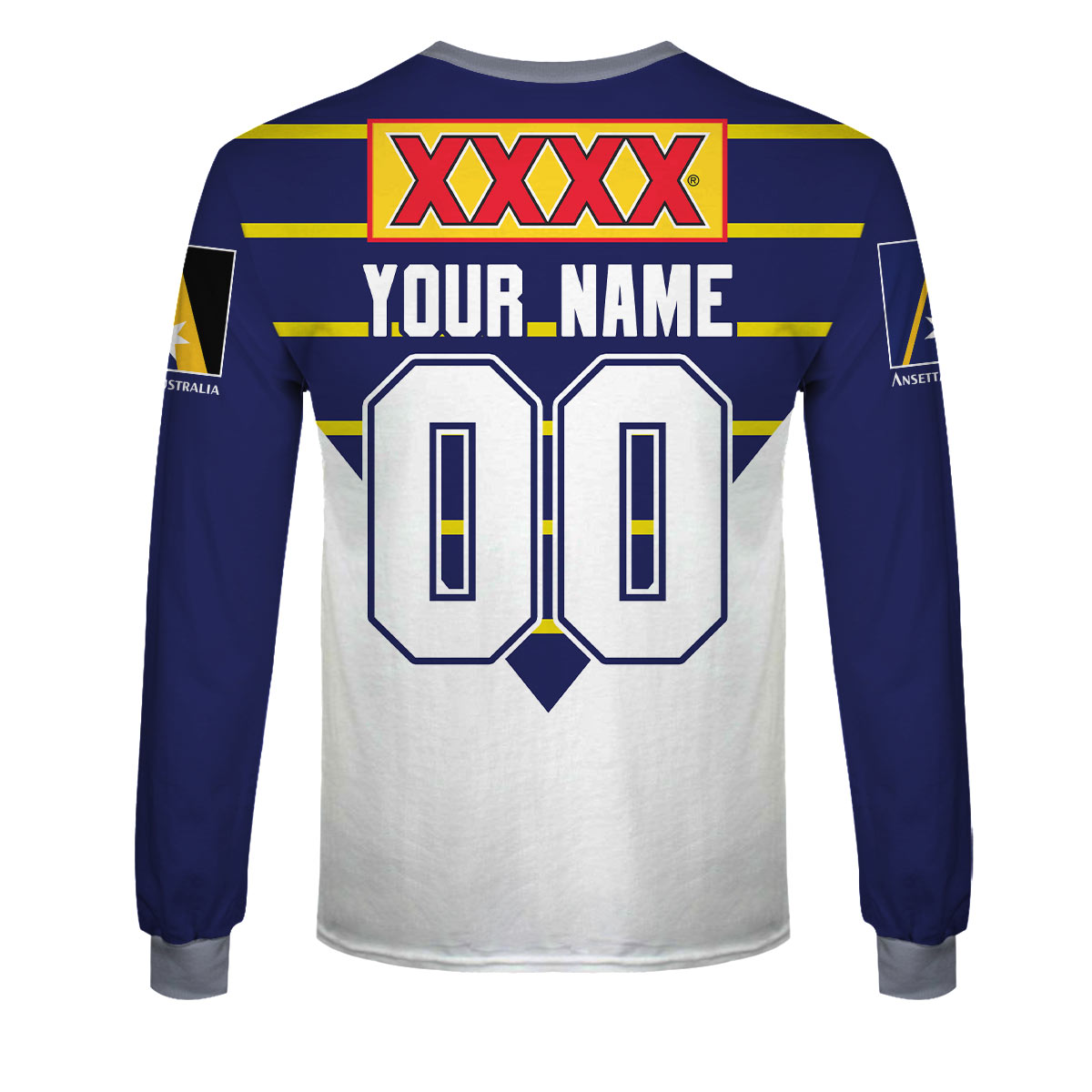 North Queensland Cowboys Custom Name Number 1997 Super League Vintage Retro Jersey Sweatshirt North Queensland Cowboys Custom Name Number 1997 Super League Vintage Retro Jersey Sweatshirt