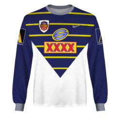 North Queensland Cowboys Custom Name Number 1997 Super League Vintage Retro Jersey Sweatshirt