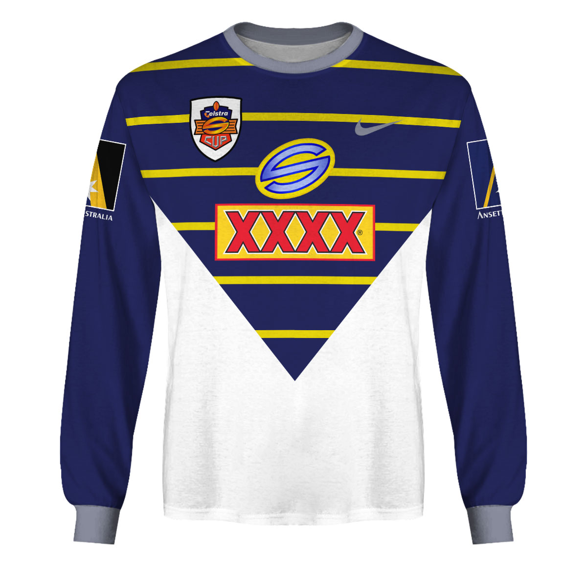 North Queensland Cowboys Custom Name Number 1997 Super League Vintage Retro Jersey Sweatshirt North Queensland Cowboys Custom Name Number 1997 Super League Vintage Retro Jersey Sweatshirt