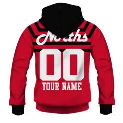North Sydney Bears Custom Name Number 1989 Vintage Retro Jersey Zip Up Hoodie