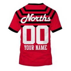 North Sydney Bears Custom Name Number 1989 Vintage Retro Jersey T-Shirt