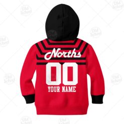 North Sydney Bears Custom Name Number 1991 Vintage Retro Jersey Kids Zip Up Hoodie