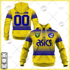 Parramatta Eels Custom Name Number 1997 Season Vintage Retro Heritage Jersey Away Pullover Hoodie