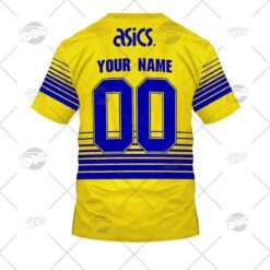 Parramatta Eels Custom Name Number 1997 Season Vintage Retro Heritage Jersey Away T-Shirt