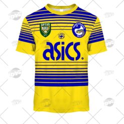 Parramatta Eels Custom Name Number 1997 Season Vintage Retro Heritage Jersey Away T-Shirt