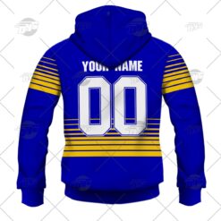 Parramatta Eels Custom Name Number 1997 Vintage Retro Heritage Jersey Home Zip Up Hoodie