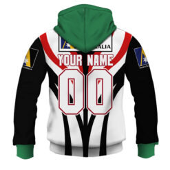 Penrith Panthers Custom Name Number 1997 Super League Vintage Retro Jersey Zip Up Hoodie