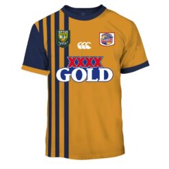South Queensland Crushers Custom Name Number 1995 Retro Rugby League Jersey T-Shirt