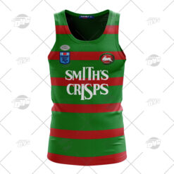South Sydney Rabbitohs Custom Name Number 1989 Vintage Retro Jersey Tank Top