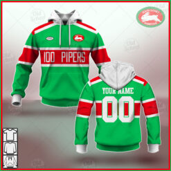 Souths Pipers Custom Name Number Vintage Jersey 1982 Heritage Pullover Hoodie
