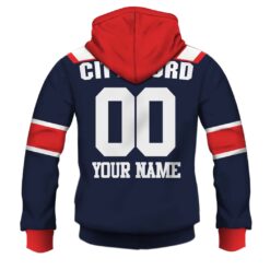 Sydney Roosters Custom Name Number 1980s Home Jersey Pullover Hoodie