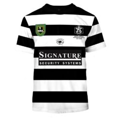 Western Suburbs Magpies Custom Name Number 1998 Anniversary Match Norths vs Wests Jersey T-Shirt