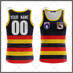 Adelaide Crows Custom Name Number Vintage Retro Guernsey 90s Guernsey Tank Top