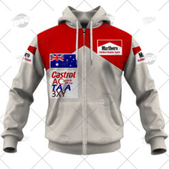 ATCC V8 Supercars Peter Brock Custom Name Number 70s 80s Retro Vintage Racing Jersey Zip Up Hoodie