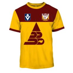 Brisbane Bears Custom Name Number 60s Vintage Retro Guernsey T-Shirt