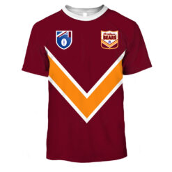 Brisbane Bears Custom Name Number 90s Vintage Retro Guernsey T-Shirt
