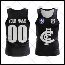 Carlton Blues Custom Name Number Vintage Retro 90s Tank Top