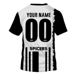 Collingwood Magpies Custom Name Number Vintage Centenary 1996 Guernsey T-Shirt