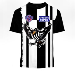 Collingwood Magpies Custom Name Number Vintage Centenary 1996 Guernsey T-Shirt