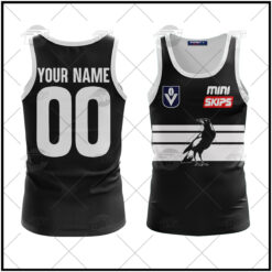 Collingwood Mapies Custom Name Number 1970s Vintage Guernsey Tank Top