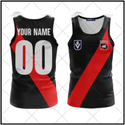 Essendon Bombers Custom Name Number 90s Vintage Retro Guernsey Tank Top