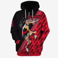 Essendon Bombers Custom Name Number Joe Daniher #6 Limited Edition Zip Up Hoodie