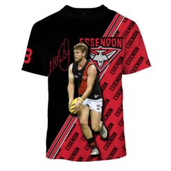 Essendon Bombers Custom Name Number Michael Hurley #18 Limited Edition T-Shirt