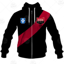 Essendon Bombers Custom Name Number Vintage Guernsey 1982 Heritage Zip Up Hoodie
