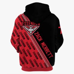 Essendon Bombers Custom Name Number Zach Merrett #7 Limited Edition Pullover Hoodie