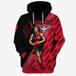 Essendon Bombers Custom Name Number Zach Merrett #7 Limited Edition Pullover Hoodie