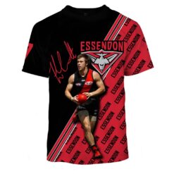 Essendon Bombers Custom Name Number Zach Merrett #7 Limited Edition T-Shirt