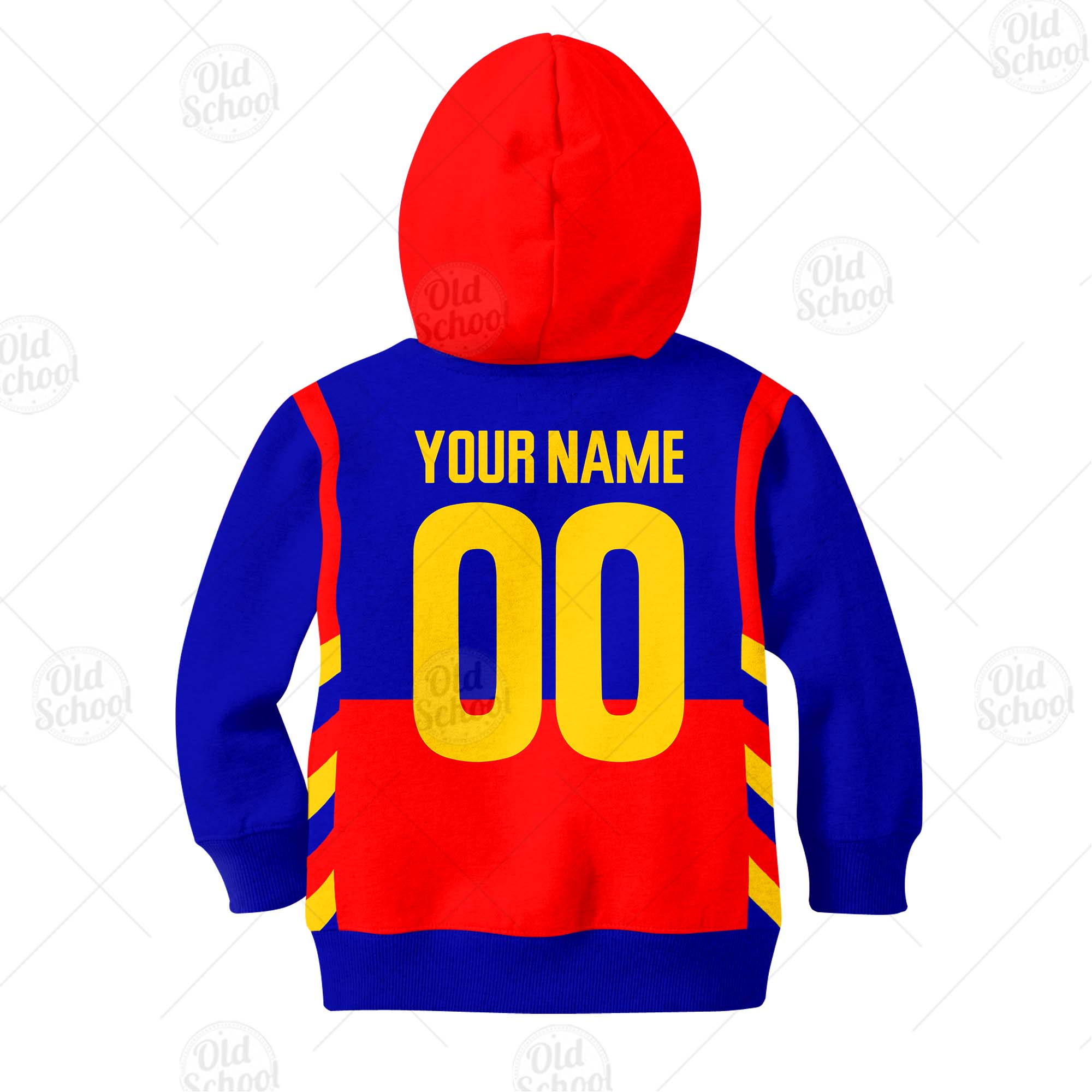 Fitzroy Lions Custom Name Number 1996 Pre-Season Vintage Guernsey Kids Pullover Hoodie Fitzroy Lions Custom Name Number 1996 Pre-Season Vintage Guernsey Kids Pullover Hoodie