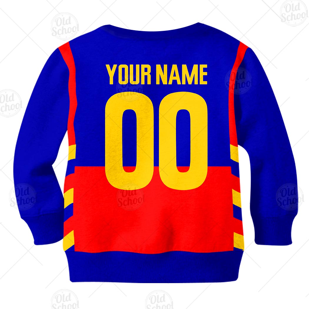 Fitzroy Lions Custom Name Number 1996 Pre-Season Vintage Guernsey Kids Sweatshirt Fitzroy Lions Custom Name Number 1996 Pre-Season Vintage Guernsey Kids Sweatshirt