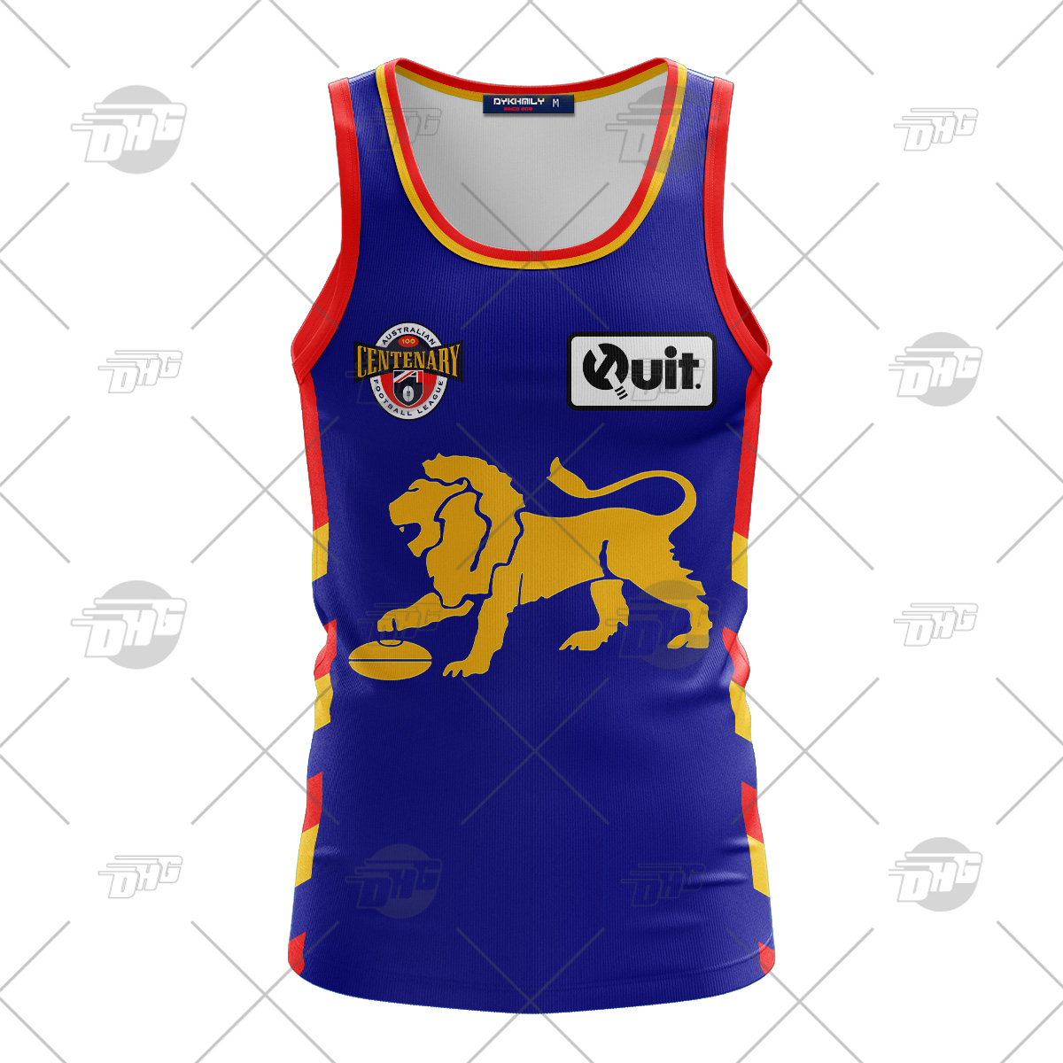 Fitzroy Lions Custom Name Number 1996 Pre-Season Vintage Guernsey Tank Top Fitzroy Lions Custom Name Number 1996 Pre-Season Vintage Guernsey Tank Top