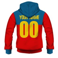 Fitzroy Lions Custom Name Number Throwback 1980 Vintage Home Guernsey Pullover Hoodie