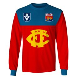 Fitzroy Lions Custom Name Number Throwback 1980 Vintage Home Guernsey Sweatshirt