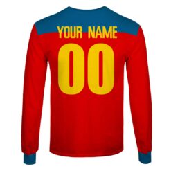 Fitzroy Lions Custom Name Number Throwback 1991 Vintage Home Guernsey Sweatshirt
