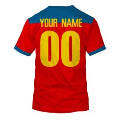 Fitzroy Lions Custom Name Number Throwback 1991 Vintage Home Guernsey T-Shirt