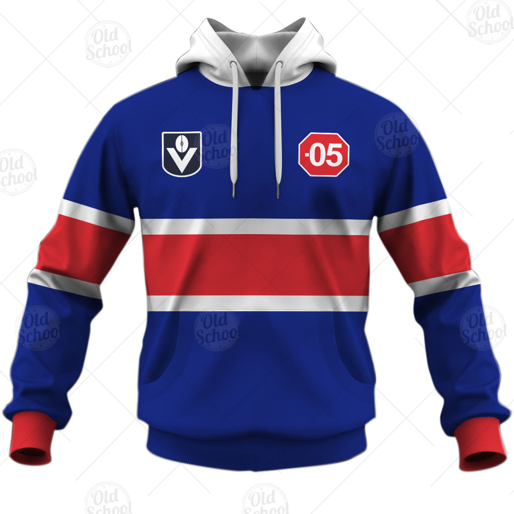 Footscray Bulldogs Custom Name Number Vintage Guernsey 1989 Heritage Pullover Hoodie Footscray Bulldogs Custom Name Number Vintage Guernsey 1989 Heritage Pullover Hoodie