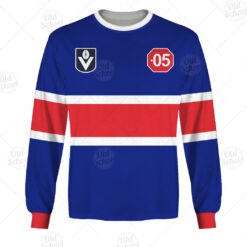 Footscray Bulldogs Custom Name Number Vintage Guernsey 1989 Heritage Sweatshirt